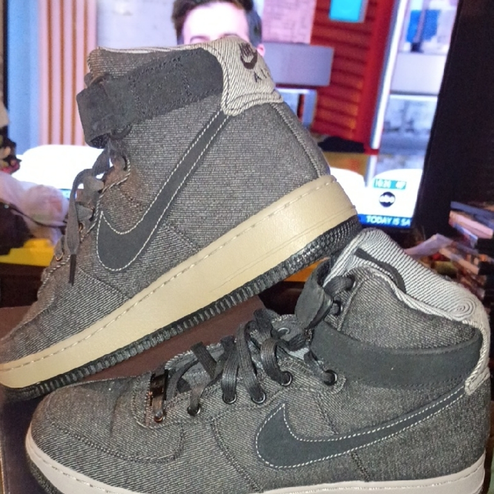 Nike WMNS Air Force 1 Dark Gray And Black Cobblestone With Original Box